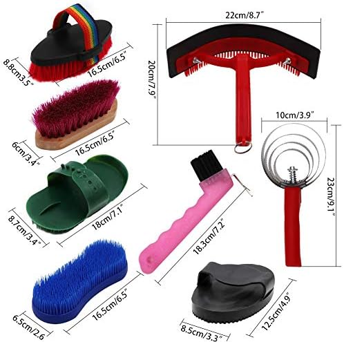 Kit Limpieza MUALROUS 10 Herramientas Caballo