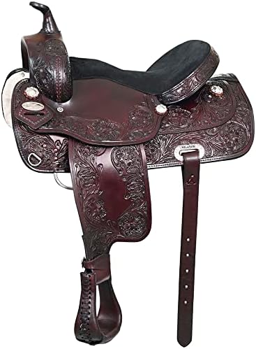 Silla Draft Hilason Placer Sendero Cuero Americano