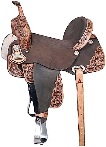 Silla Oeste Hilason Flexible Cuero Carrera Sendero