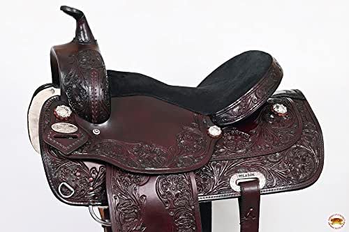 Silla Draft Hilason Placer Sendero Cuero Americano
